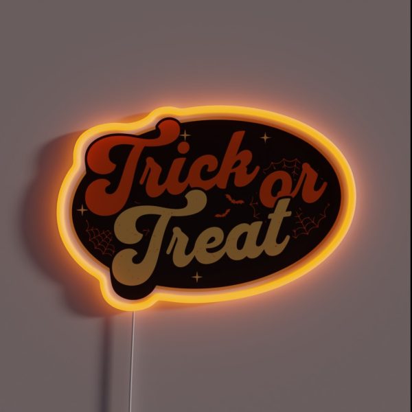 Trick Or Treat Halloween Costume RGB Neon Sign