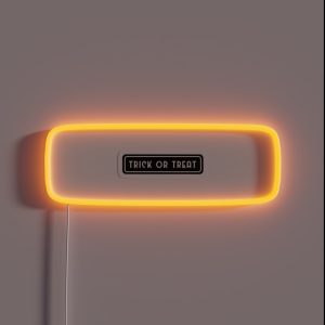 Trick Or Treat Text RGB Neon Sign