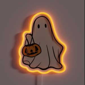 Trick Or Treating Ghost RGB Neon Sign Trick Or Treating Ghost RGB Neon Sign