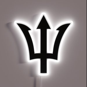 Trident Head Zodiac Sign Astral RGB Neon Sign
