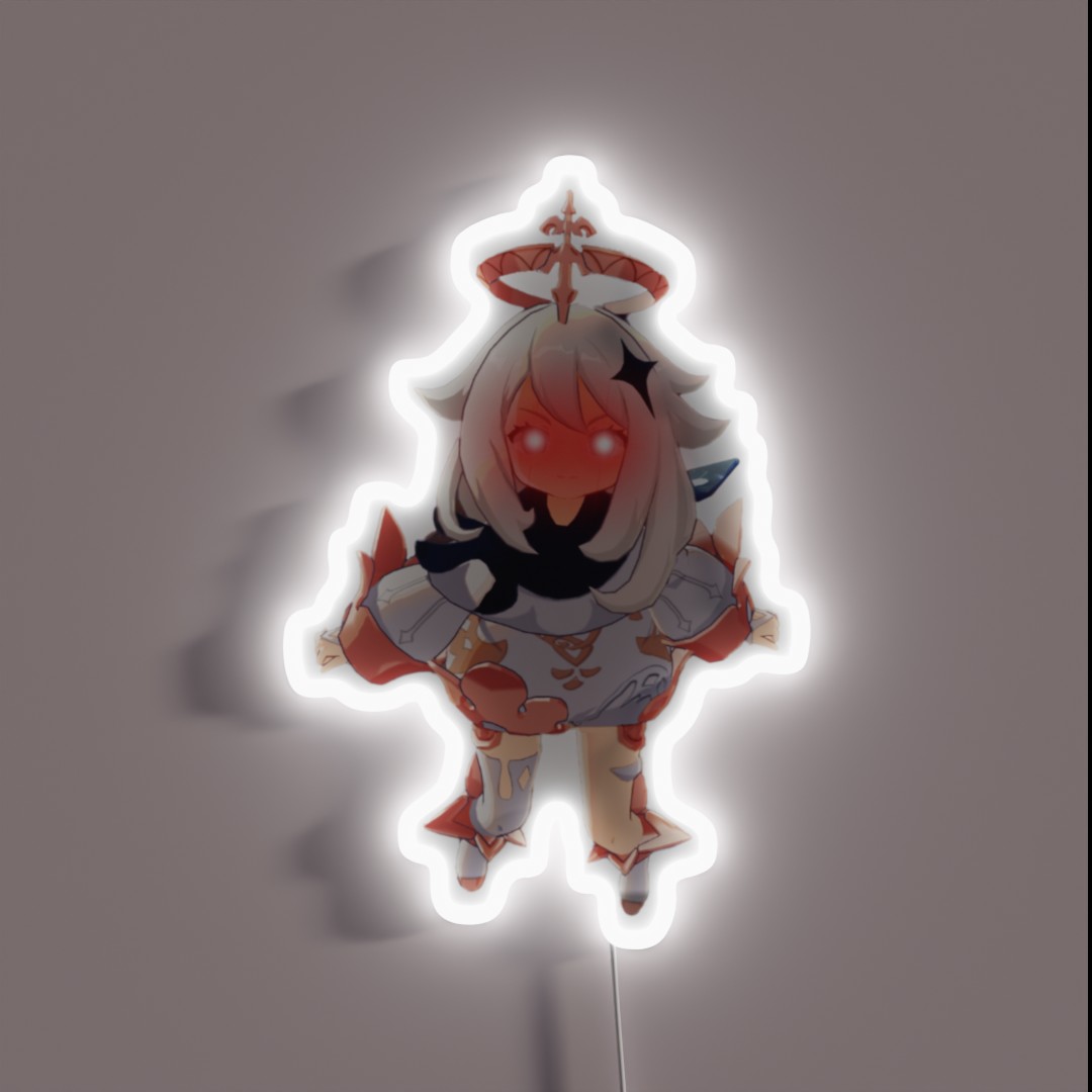 Triggered Paimon RGB Neon Sign Triggered Paimon RGB Neon Sign