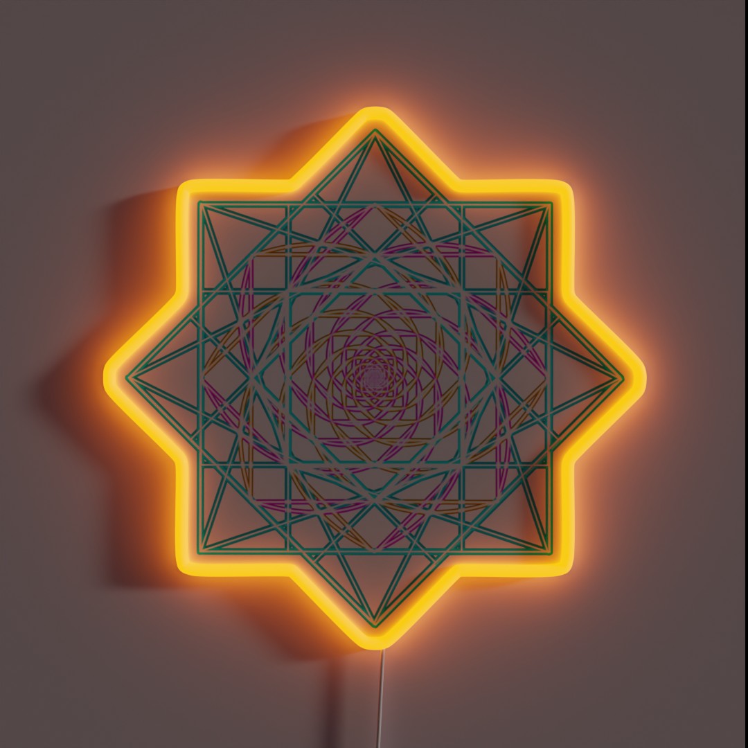 Trinary Eternal Spiral RGB Neon Sign Trinary Eternal Spiral RGB Neon Sign