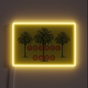 Tripel Date RGB Neon Sign