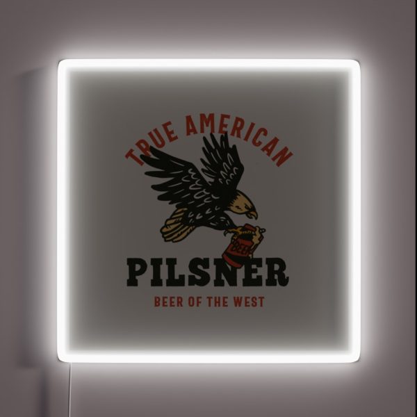 True American Pilsner Beer Of The West RGB Neon Sign