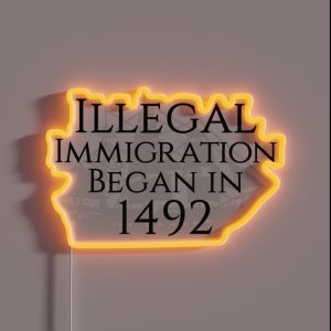 True Story About Immigration RGB Neon Sign