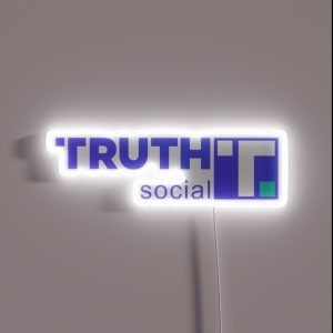 Truth Social Media Truth Social Trump Trump S Fans Gifts RGB Neon Sign