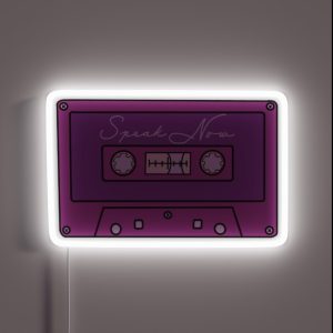 Ts Speak Now Cassette RGB Neon Sign