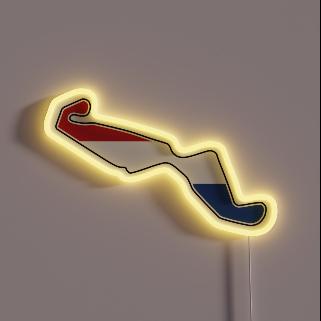 TT Circuit Assen Flag RGB Neon Sign TT Circuit Assen Flag RGB Neon Sign