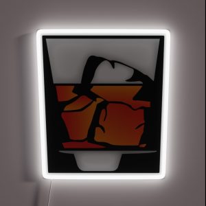Tumbler Of Whiskey And Ice Cubes RGB Neon Sign Tumbler Of Whiskey And Ice Cubes RGB Neon Sign