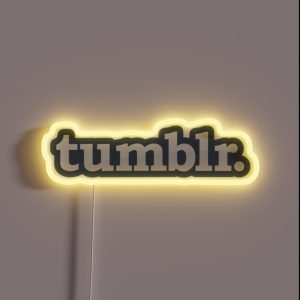 Tumblr Logo RGB Neon Sign