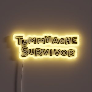 Tummy Ache Survivor RGB Neon Sign