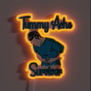 Tummy Ache Survivor RGB Neon Sign Tummy Ache Survivor RGB Neon Sign