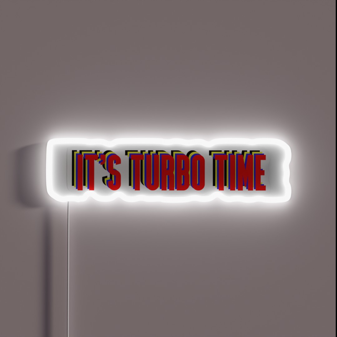Turbo Time RGB Neon Sign Turbo Time RGB Neon Sign