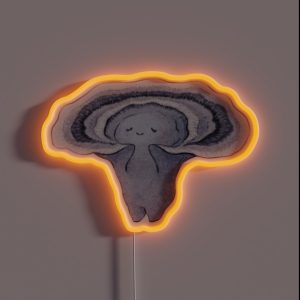 Turkey Tail Mushroom RGB Neon Sign Turkey Tail Mushroom RGB Neon Sign