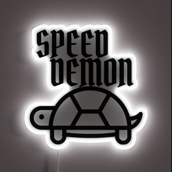 Turtley Fast RGB Neon Sign