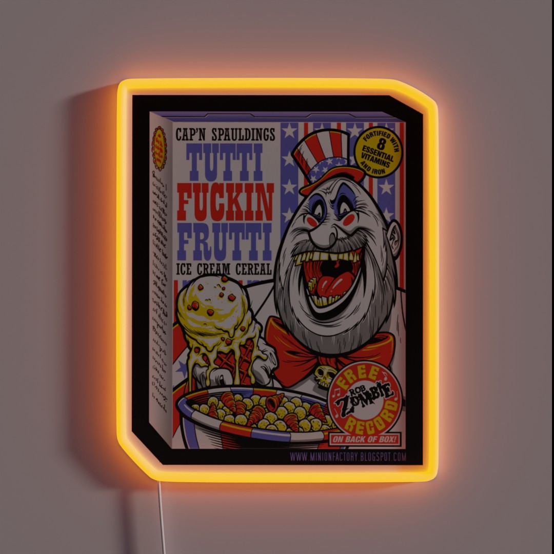 TUTTI FN FRUTTI RGB Neon Sign TUTTI FN FRUTTI RGB Neon Sign