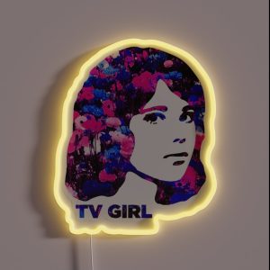 TV GIRL Floral RGB Neon Sign