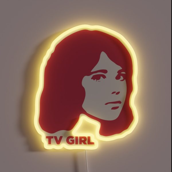 TV Girl Pink Dream Girl Logo RGB Neon Sign