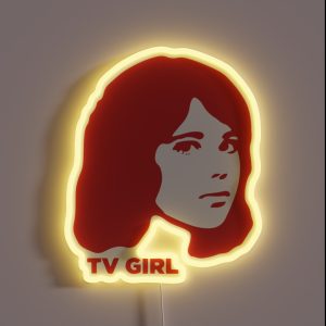 TV Girl Red Dream Girl Logo RGB Neon Sign