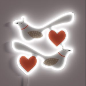 Two Turtle Doves RGB Neon Sign Two Turtle Doves RGB Neon Sign
