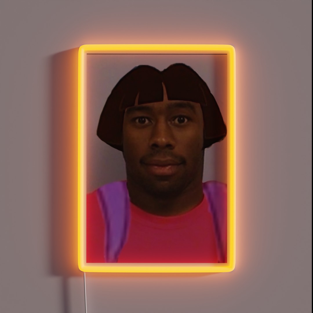 Tyler The Creater Mugshot Dora RGB Neon Sign Tyler The Creater Mugshot Dora RGB Neon Sign