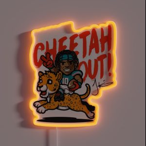 Tyreek Hill 18 RGB Neon Sign