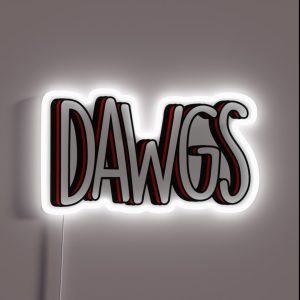 UGA Dawgs RGB Neon Sign