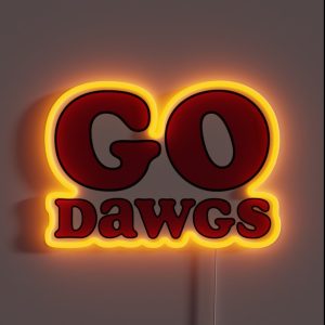 UGA Go Dawgs RGB Neon Sign