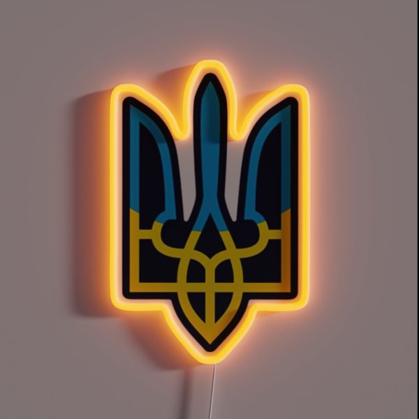 Ukrainian Trident RGB Neon Sign