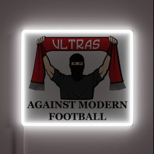 Ultras Against Modern Football RGB Neon Sign Ultras Against Modern Football RGB Neon Sign
