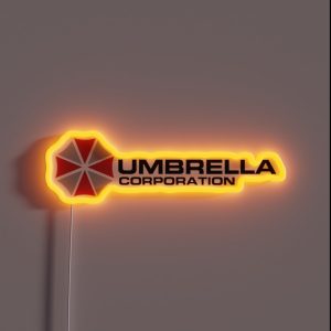 Umbrella Corporation White Resident Evil RGB Neon Sign Umbrella Corporation White Resident Evil RGB Neon Sign
