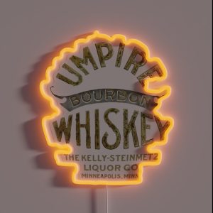 Umpire Bourbon Whiskey Minneapolis Minnesota RGB Neon Sign