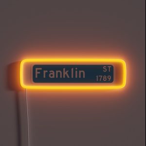 UNC Franklin Street Sign RGB Neon Sign