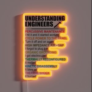 Understanding Engineers RGB Neon Sign Understanding Engineers RGB Neon Sign
