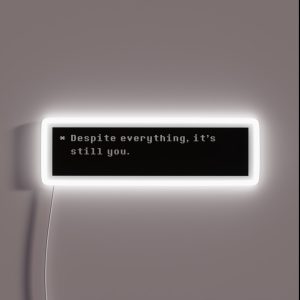 Undertale Despite Everything It S Still You RGB Neon Sign