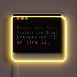 Unexpected Poem RGB Neon Sign Unexpected Poem RGB Neon Sign