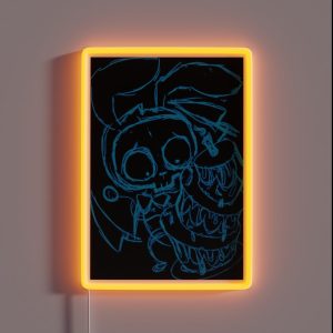 Unhappy Bunny Birthday RGB Neon Sign