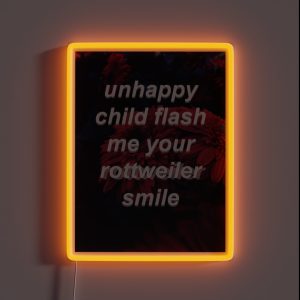 Unhappy Child RGB Neon Sign Unhappy Child RGB Neon Sign