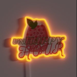 Unhappy HOUR RGB Neon Sign