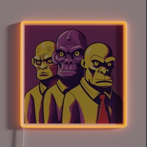 Unhappy RGB Neon Sign