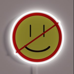 Unhappy RGB Neon Sign Unhappy RGB Neon Sign