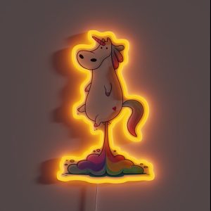 Unicorn Fart RGB Neon Sign