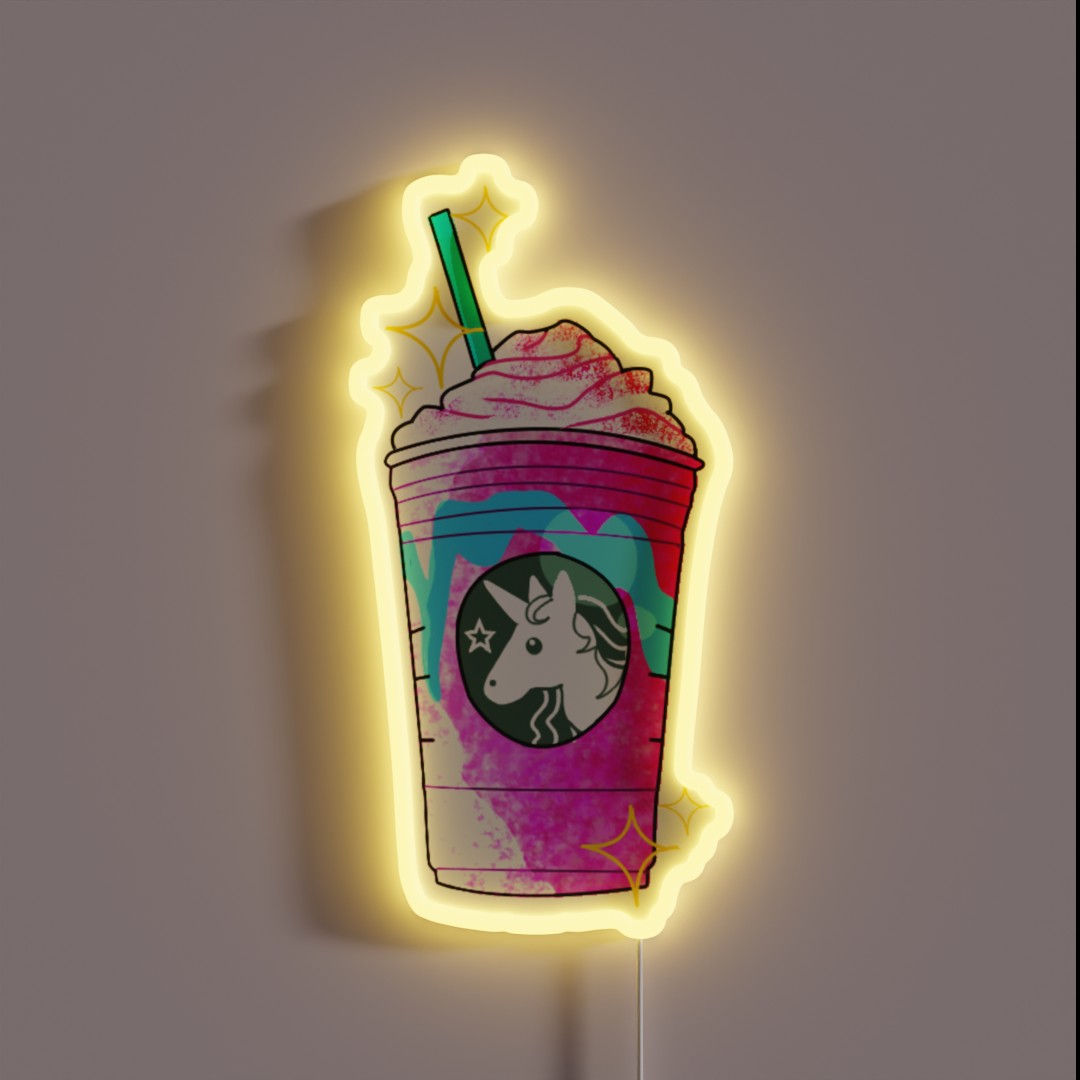 Unicorn Frappuccino RGB Neon Sign Unicorn Frappuccino RGB Neon Sign