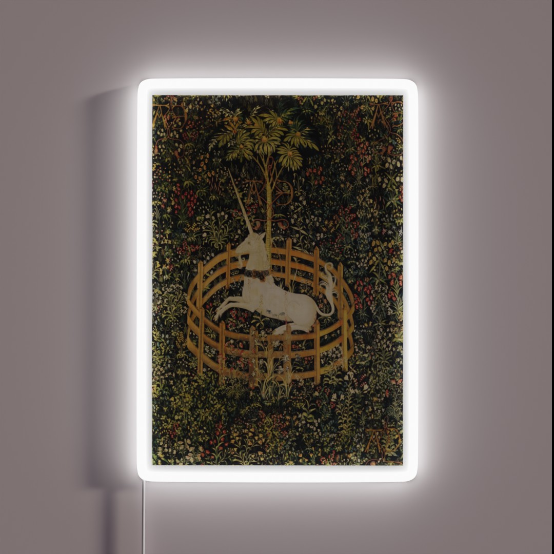 UNICORN IN CAPTIVITY AND GOTHIC FANTASY RGB Neon Sign UNICORN IN CAPTIVITY AND GOTHIC FANTASY RGB Neon Sign