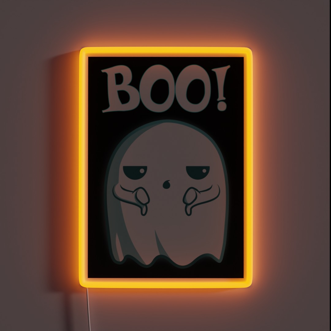 Unimpressed Ghost RGB Neon Sign Unimpressed Ghost RGB Neon Sign