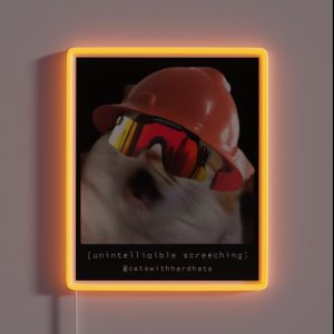 Unintelligible Screeching RGB Neon Sign