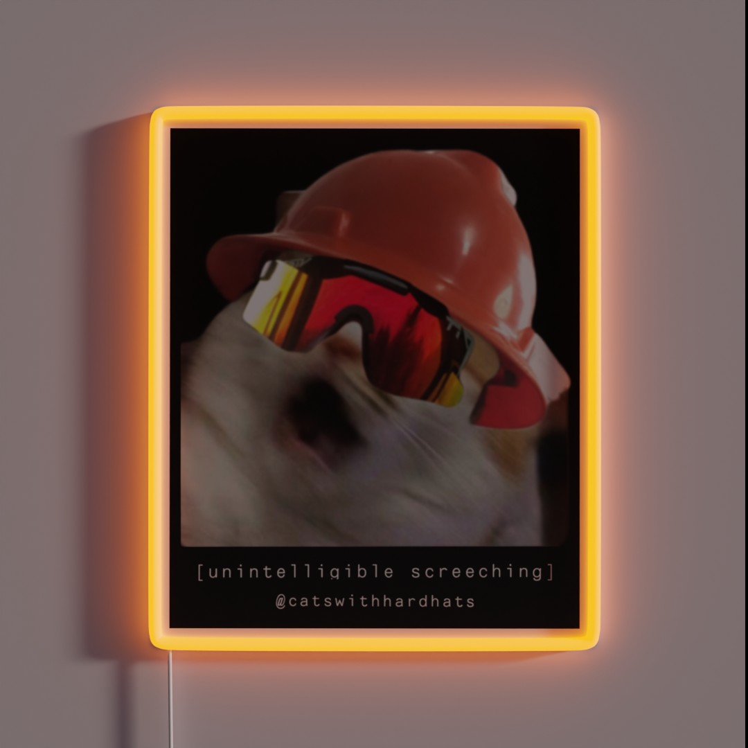 Unintelligible Screeching RGB Neon Sign Unintelligible Screeching RGB Neon Sign