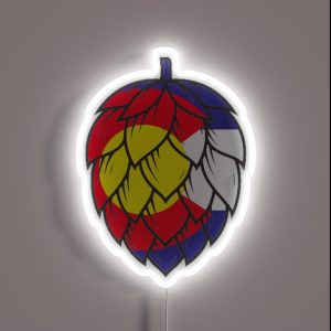 United States Of Hops Colorado Craft Beer RGB Neon Sign