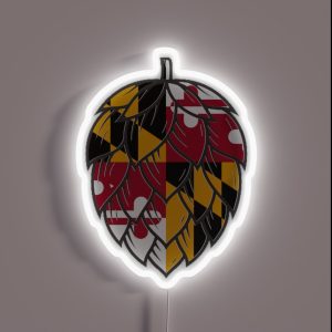 United States Of Hops Maryland Craft Beer RGB Neon Sign
