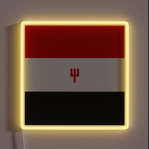 United Trident Red White And Black RGB Neon Sign